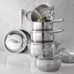 Nuvora Kitchen Classic 11-Piece 3-Ply Stainless Steel Cookware Set - Image 4