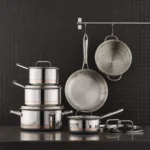 Nuvora Kitchen Professional 12-Piece 5-Ply Copper Core Stainless Steel Cookware Set - Image 2